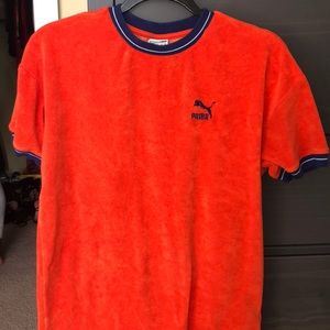 Orange puma shirt